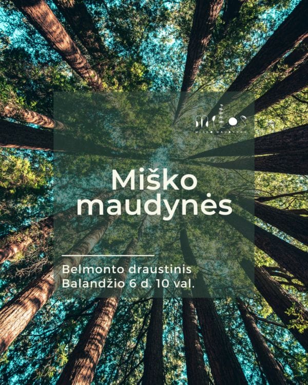 2025.04.06 Miško maudynės Belmonto botaninis ir zoologinis draustinis